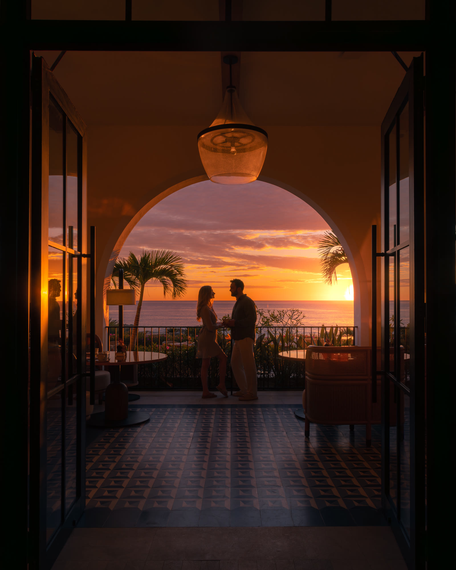 Sunset from the arch · Four Seasons Los Cabos