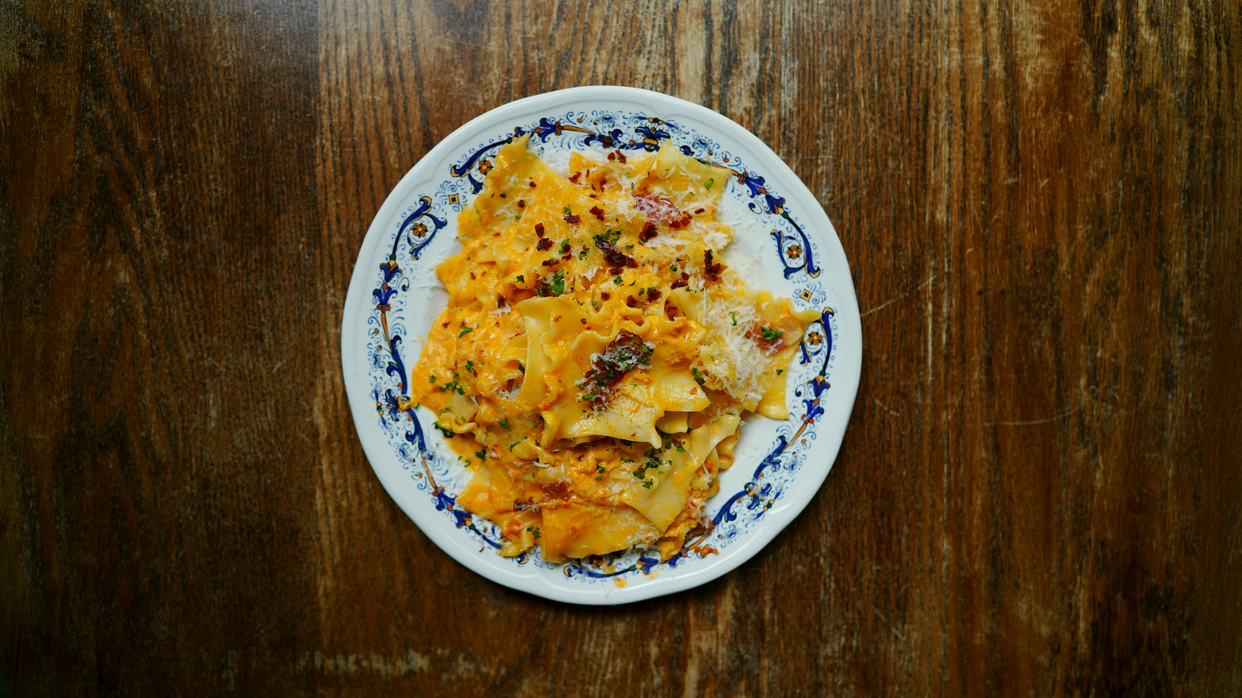 Pappardelle, overhead · Fiorino